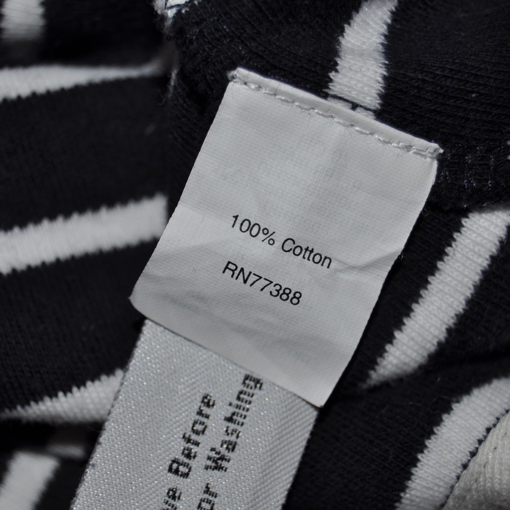 J.CREW Navy Striped 3/4 Sleeve Hooded Jacket [C4] - Picture 6 of 6